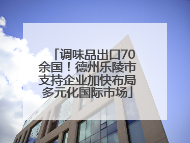 调味品出口70余国！德州乐陵市支持企业加快布局多元化国际市场