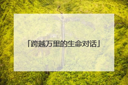 跨越万里的生命对话