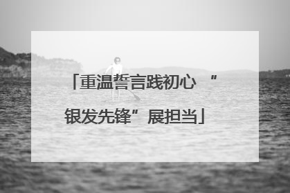 重温誓言践初心 “银发先锋”展担当