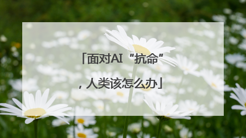 面对AI“抗命”，人类该怎么办