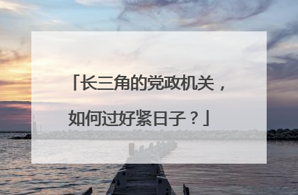 长三角的党政机关，如何过好紧日子？