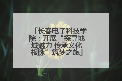 长春电子科技学院：开展“探寻地域魅力 传承文化根脉”筑梦之旅