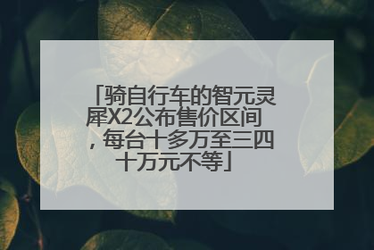 骑自行车的智元灵犀X2公布售价区间，每台十多万至三四十万元不等