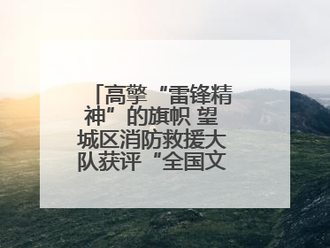 高擎“雷锋精神”的旗帜 望城区消防救援大队获评“全国文明单位”称号