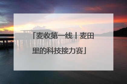 麦收第一线丨麦田里的科技接力赛