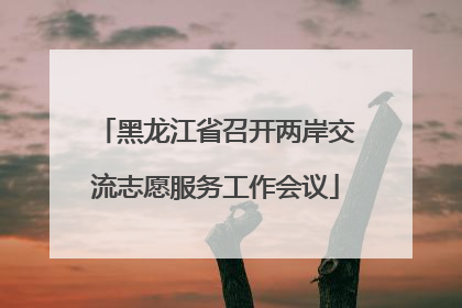 黑龙江省召开两岸交流志愿服务工作会议