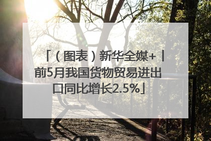 （图表）新华全媒+丨前5月我国货物贸易进出口同比增长2.5%