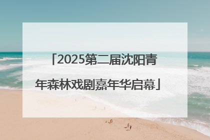 2025第二届沈阳青年森林戏剧嘉年华启幕