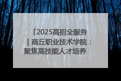 2025高招全服务｜商丘职业技术学院：聚焦高技能人才培养 谱写高质量发展篇章