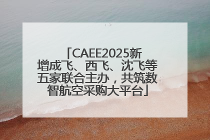 CAEE2025新增成飞、西飞、沈飞等五家联合主办，共筑数智航空采购大平台