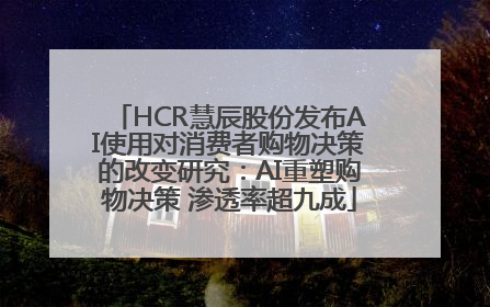 HCR慧辰股份发布AI使用对消费者购物决策的改变研究：AI重塑购物决策 渗透率超九成